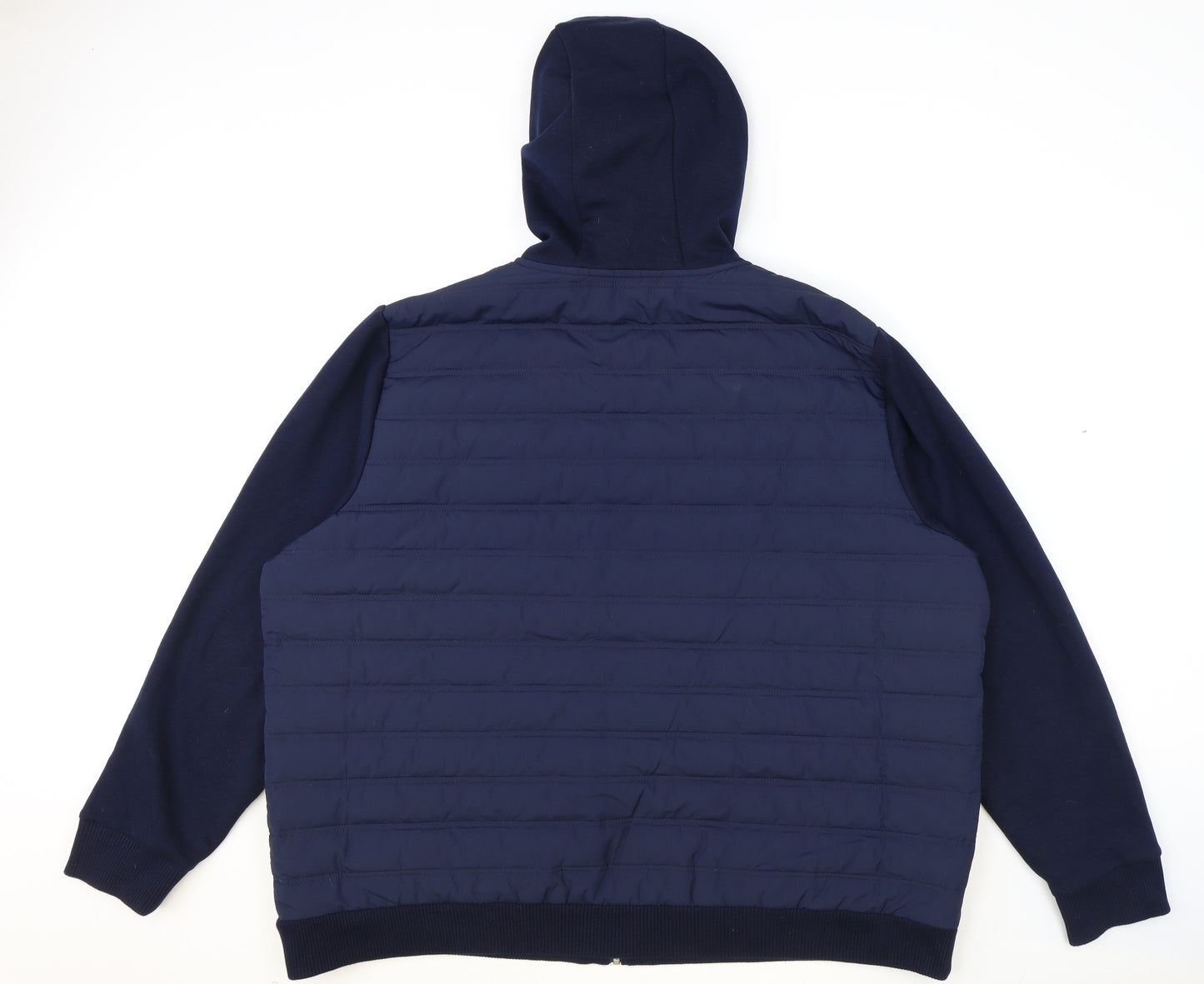 Marks and Spencer Mens Blue Quilted Jacket Size 4XL Zip