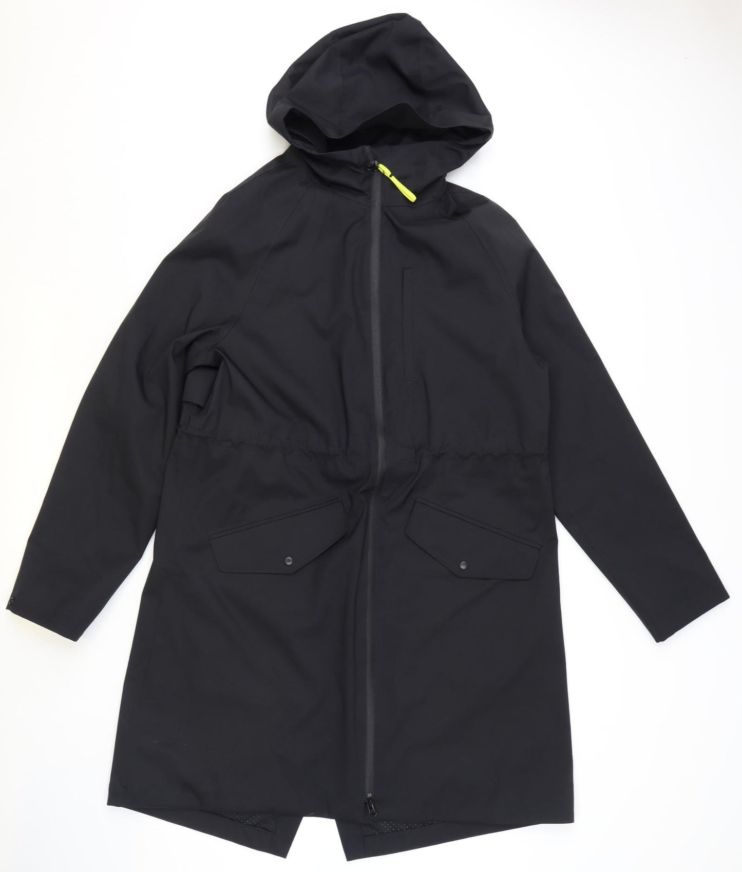 Marks and Spencer Womens Black Rain Coat Coat Size 10 Zip