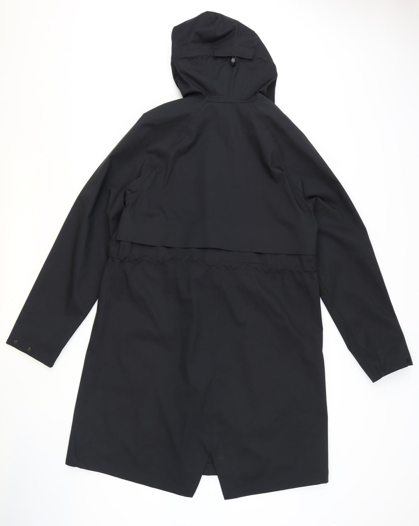 Marks and Spencer Womens Black Rain Coat Coat Size 10 Zip