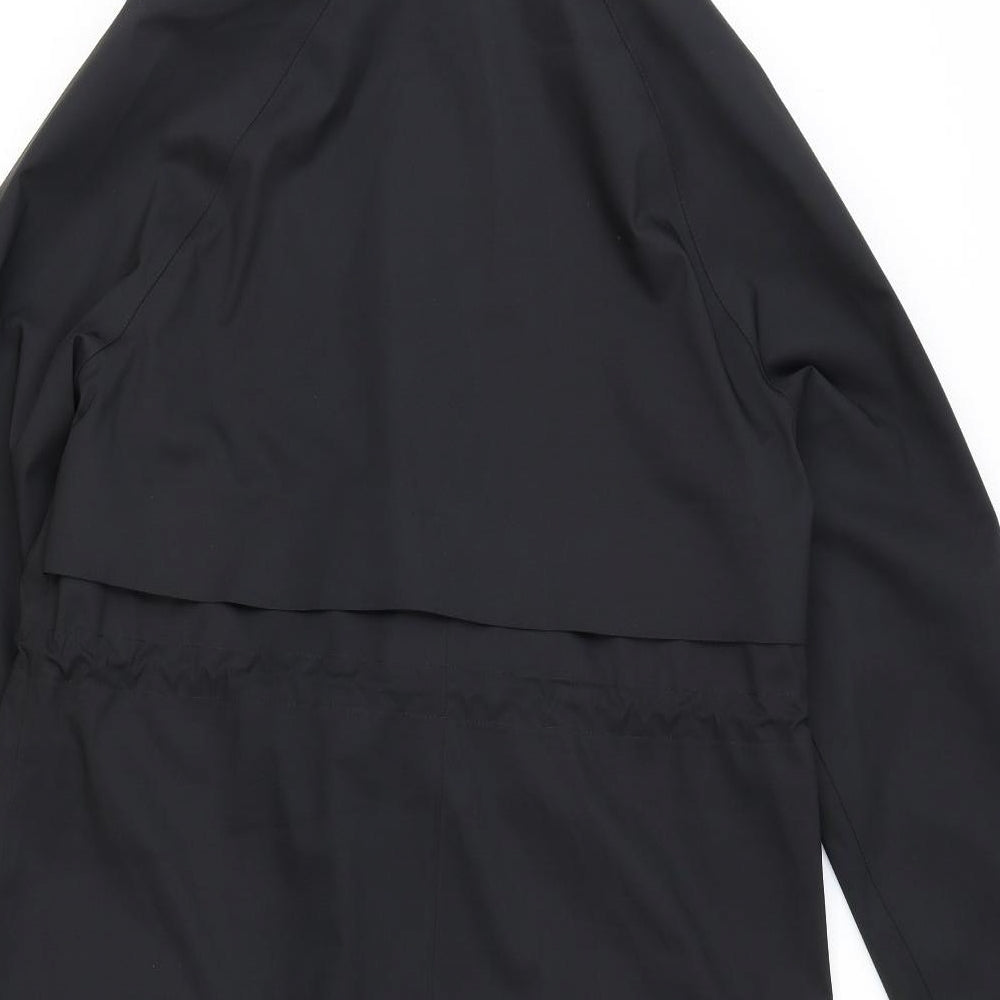 Marks and Spencer Womens Black Rain Coat Coat Size 10 Zip
