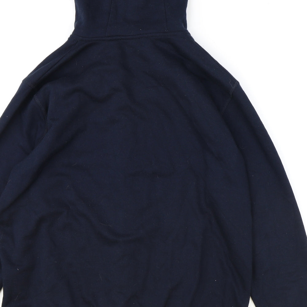 Losan Womens Blue Cotton Full Zip Hoodie Size XL Zip