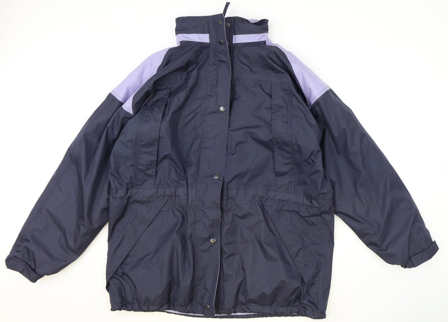 Active Performance Mens Blue Rain Coat Coat Size L Zip