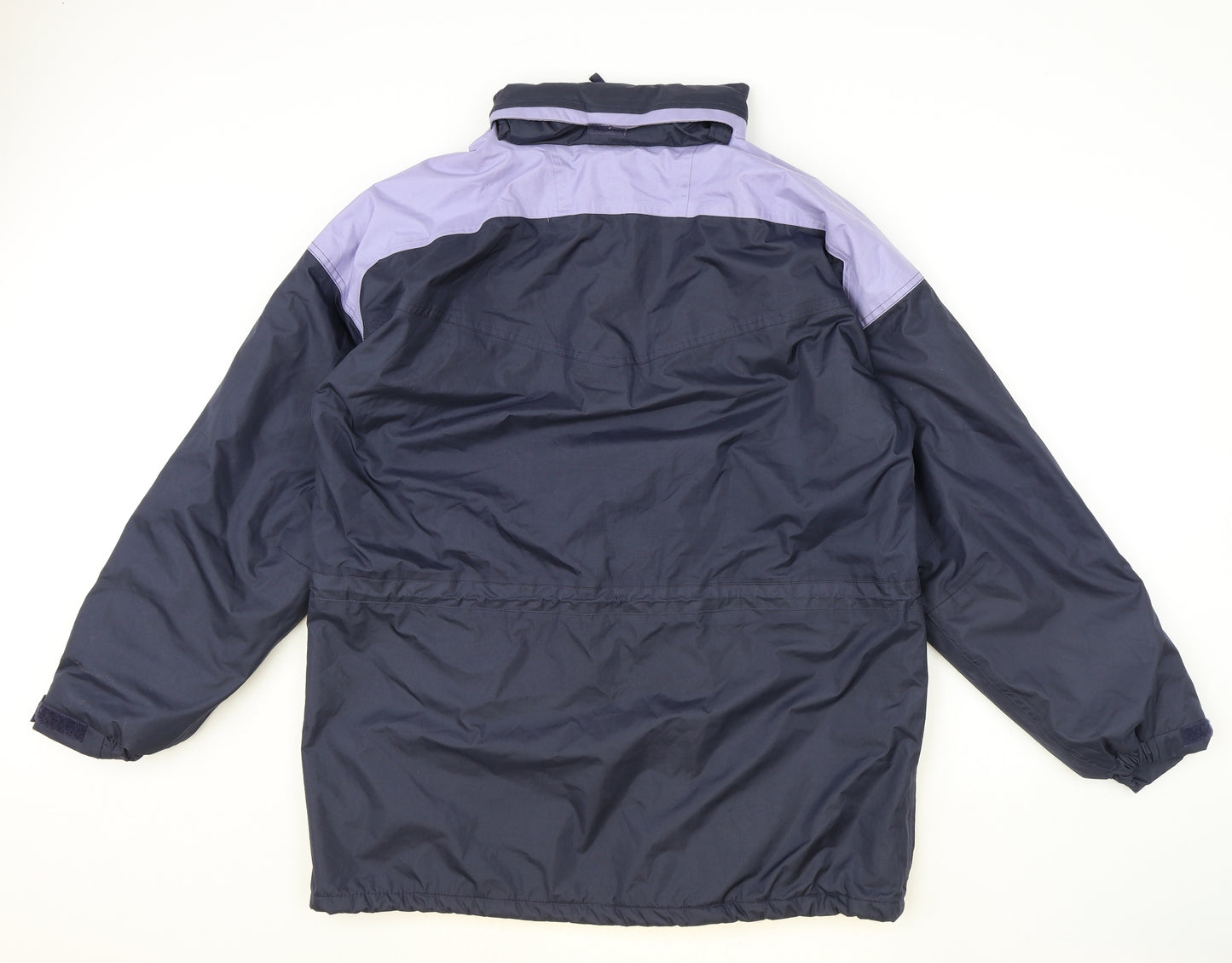 Active Performance Mens Blue Rain Coat Coat Size L Zip