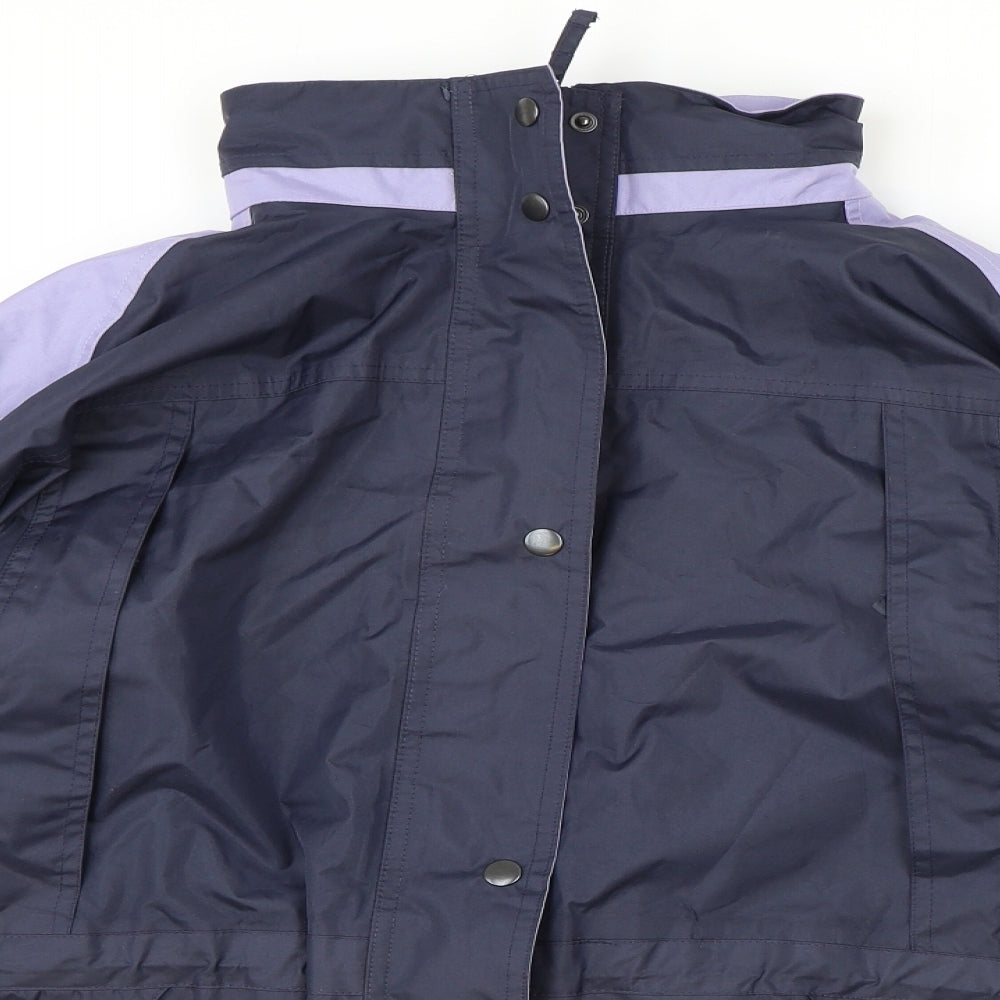 Active Performance Mens Blue Rain Coat Coat Size L Zip