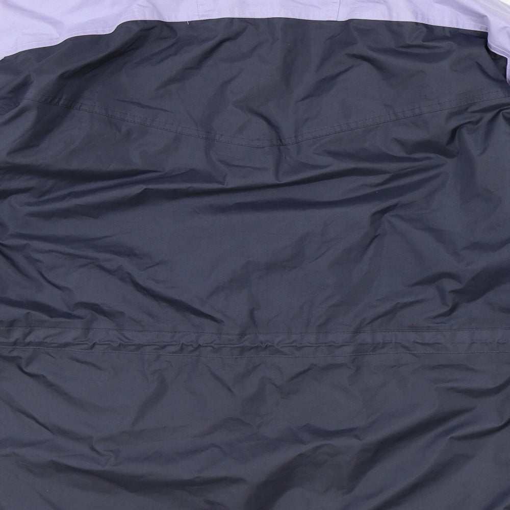 Active Performance Mens Blue Rain Coat Coat Size L Zip