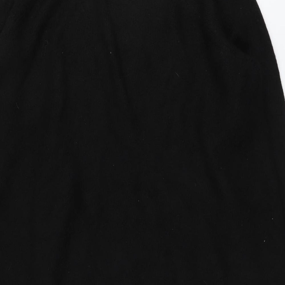 George Womens Black V-Neck Acrylic Cardigan Jumper Size L