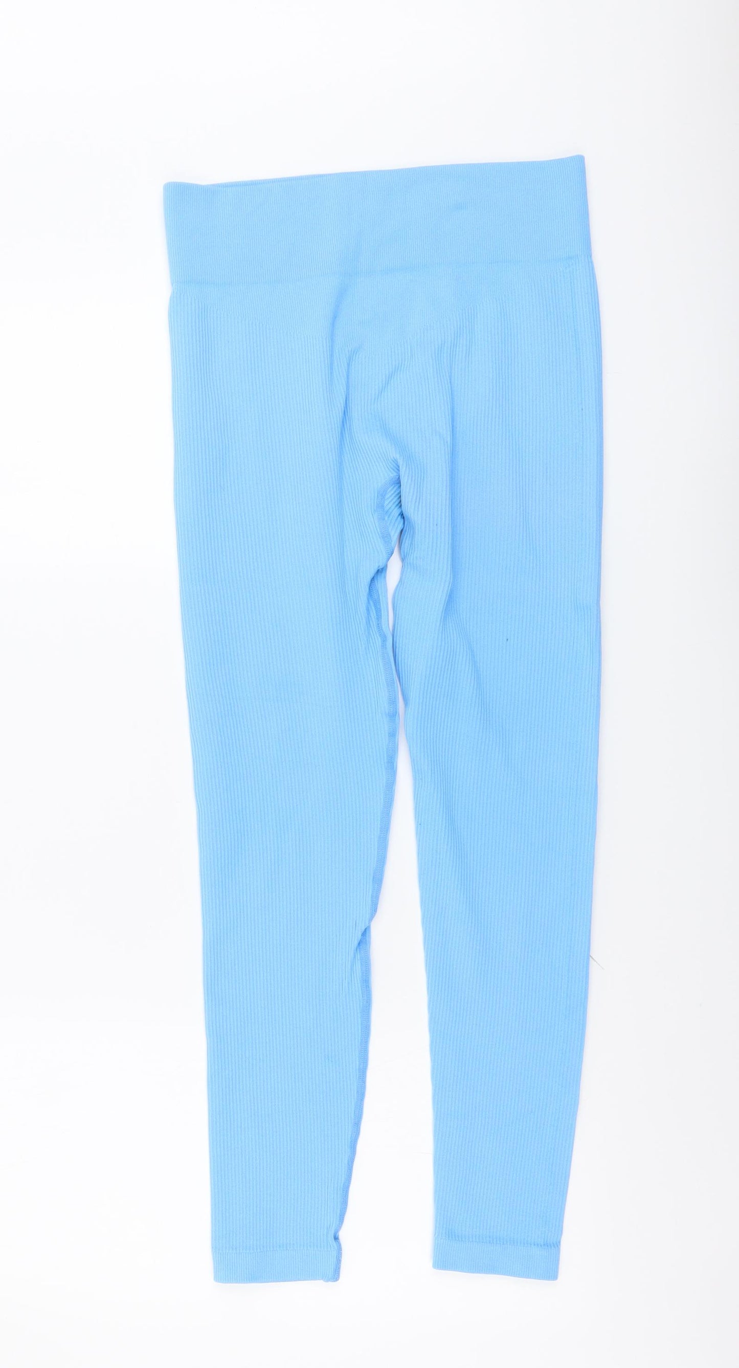Yu&Me Womens Blue Nylon Compression Leggings Size XL L26 in Regular Pullover