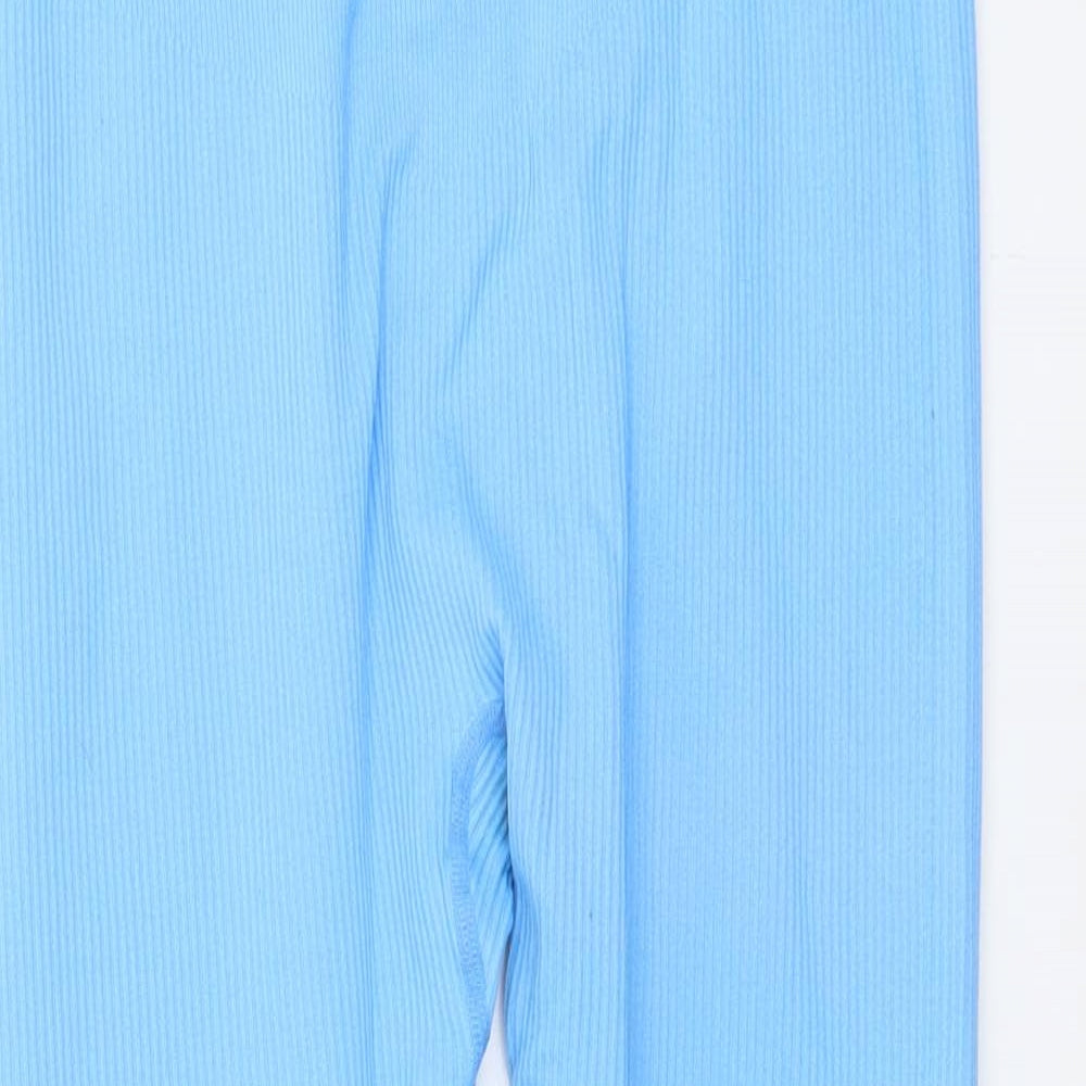 Yu&Me Womens Blue Nylon Compression Leggings Size XL L26 in Regular Pullover