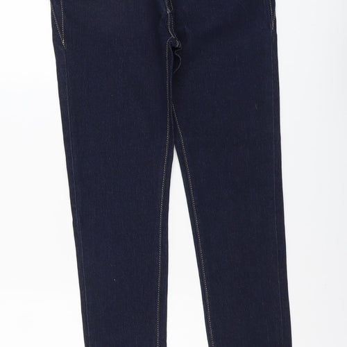 Feeling Girl Womens Blue Cotton Skinny Jeans Size XL L31 in Regular Button