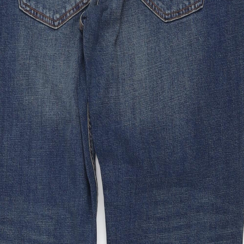 NEXT Mens Black Cotton Straight Jeans Size 40 in L31 in Regular Button - Loose Fit