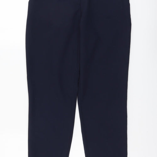 Dorothy Perkins Womens Blue Polyester Chino Trousers Size 8 L26 in Regular Button