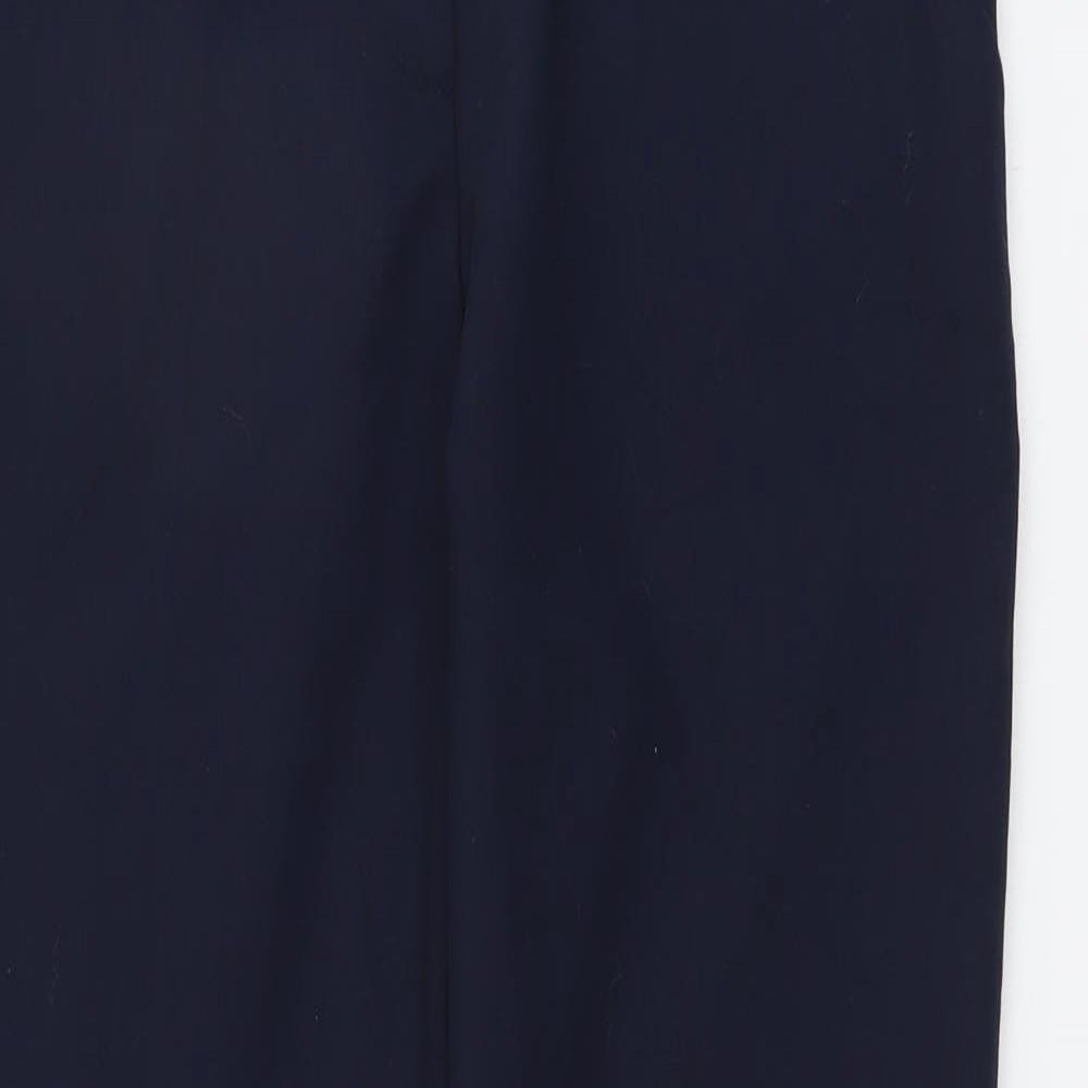 Dorothy Perkins Womens Blue Polyester Chino Trousers Size 8 L26 in Regular Button