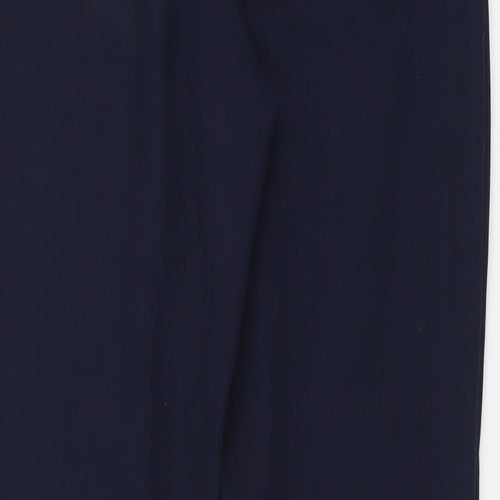 Dorothy Perkins Womens Blue Polyester Chino Trousers Size 8 L26 in Regular Button