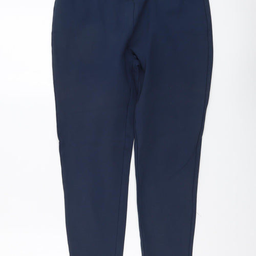 George Womens Blue Viscose Trousers Size 16 L24 in Regular