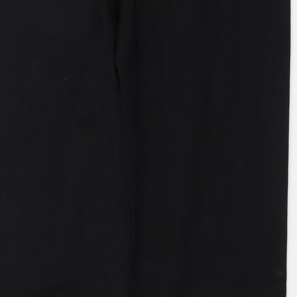 TU Womens Black Cotton Straight Jeans Size 16 L32 in Regular Button