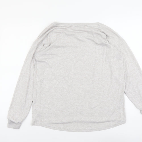 NEXT Womens Grey Polyester Pullover Sweatshirt Size 12 Pullover
