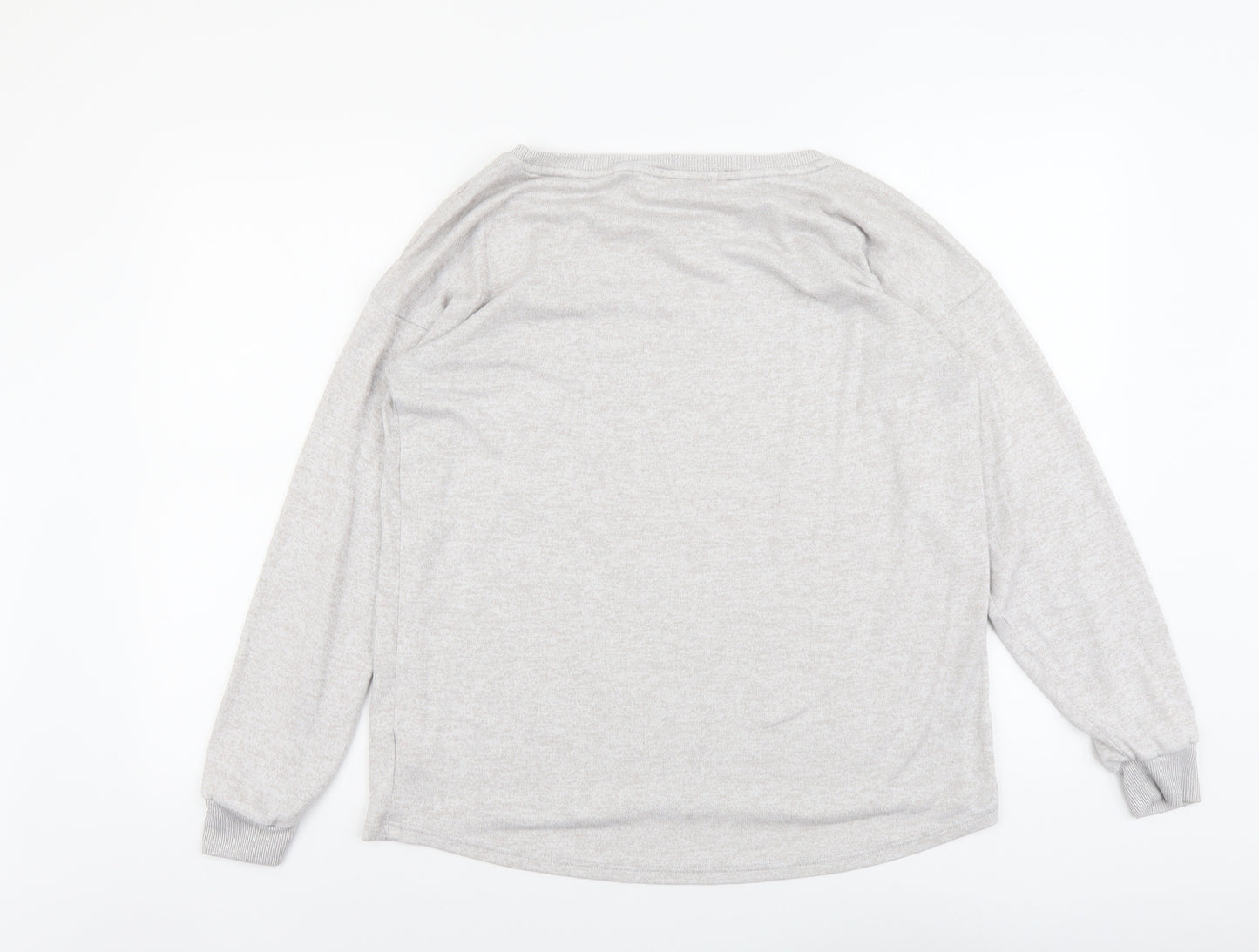 NEXT Womens Grey Polyester Pullover Sweatshirt Size 12 Pullover