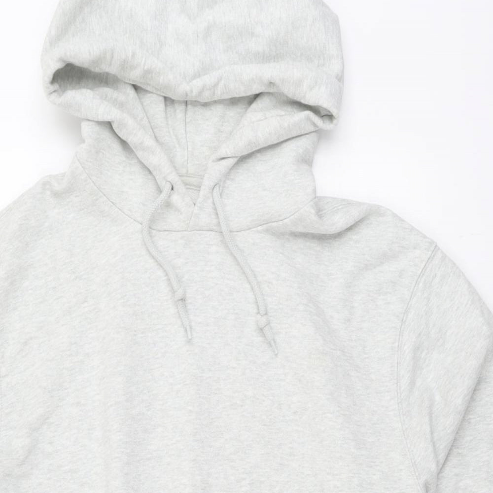 Gap Mens Grey Cotton Pullover Hoodie Size L