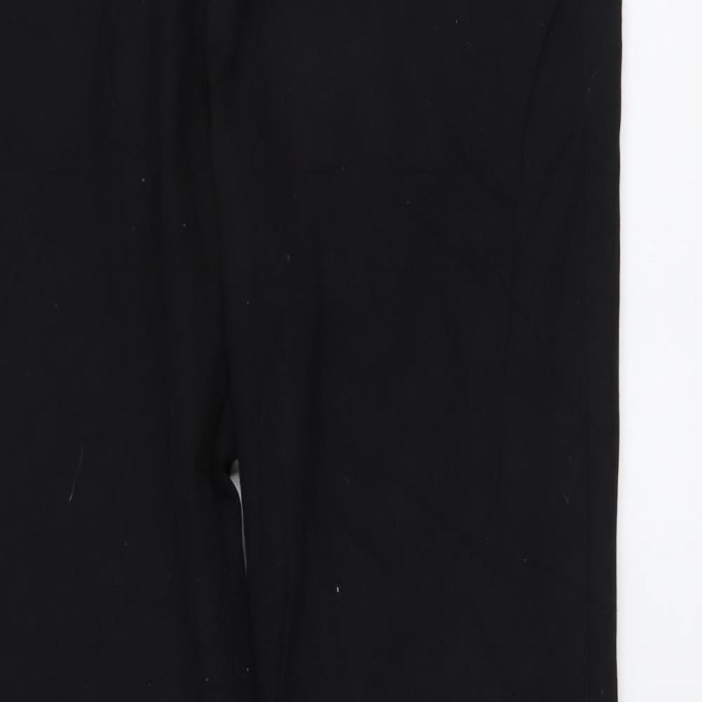 H&M Mens Black Cotton Straight Jeans Size S L30 in Regular Button