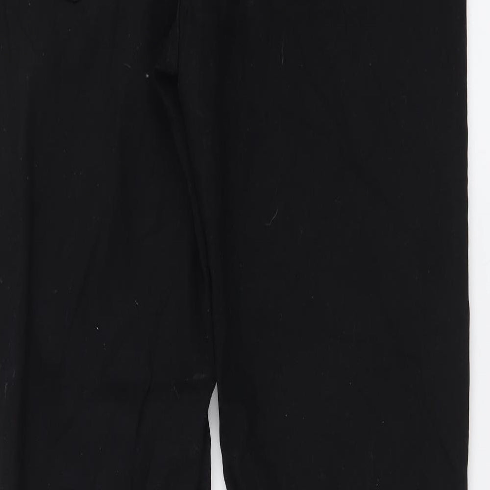 H&M Mens Black Cotton Straight Jeans Size S L30 in Regular Button