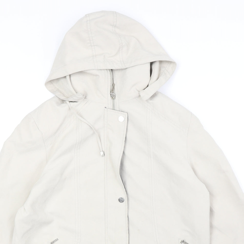 Katherine Hammond Womens Ivory Jacket Size 10 Zip