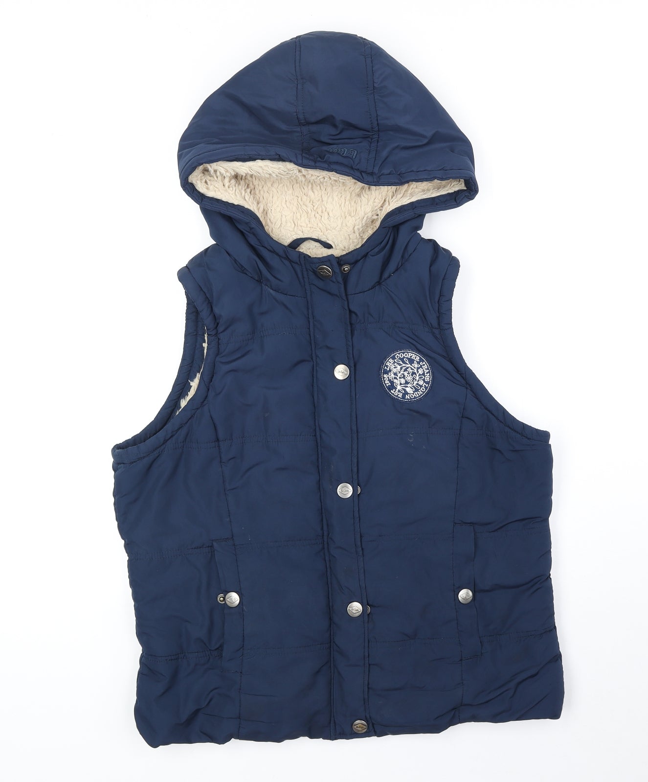 Lee Cooper Womens Blue Gilet Jacket Size 16 Zip