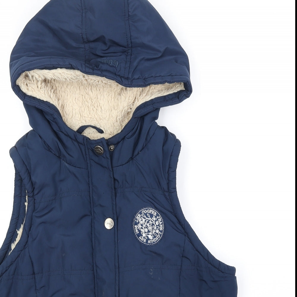 Lee Cooper Womens Blue Gilet Jacket Size 16 Zip