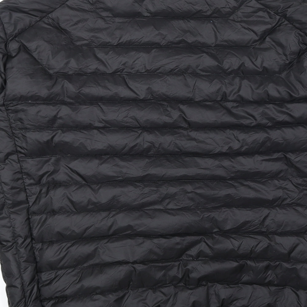 Arsenal Mens Black Quilted Jacket Size S Zip
