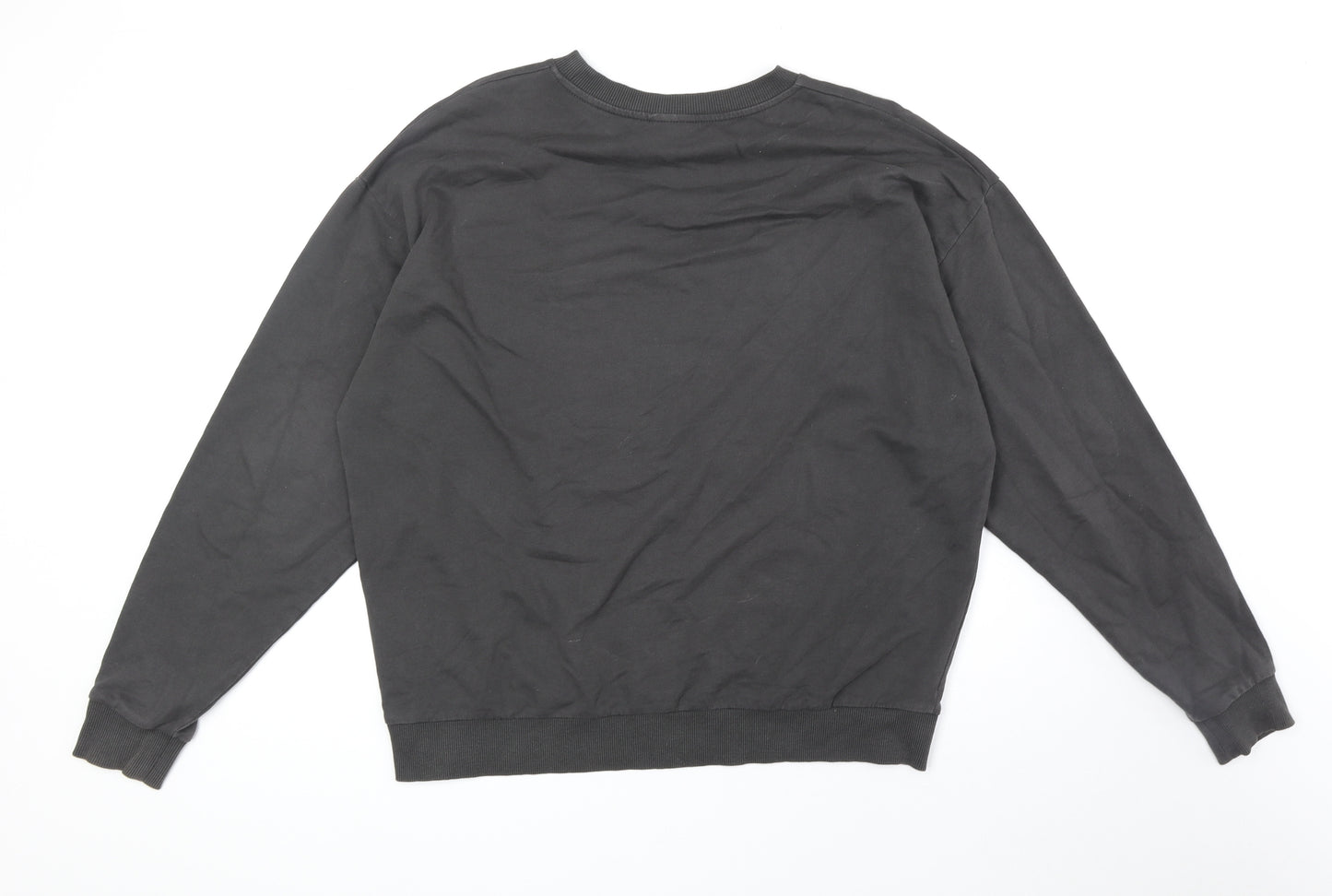 ASOS Womens Grey 100% Cotton Pullover Sweatshirt Size 8 Pullover