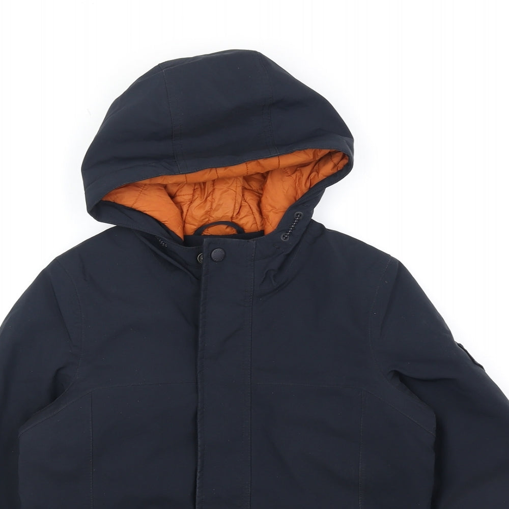Joules Boys Black Rain Coat Coat Size 9 Years Zip