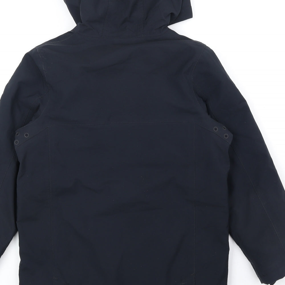 Joules Boys Black Rain Coat Coat Size 9 Years Zip