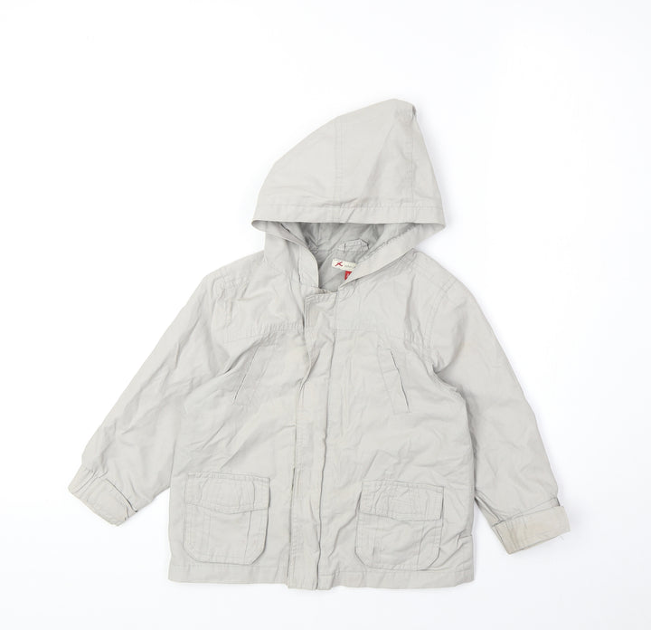 John Lewis Boys Grey Jacket Size 3XL Zip