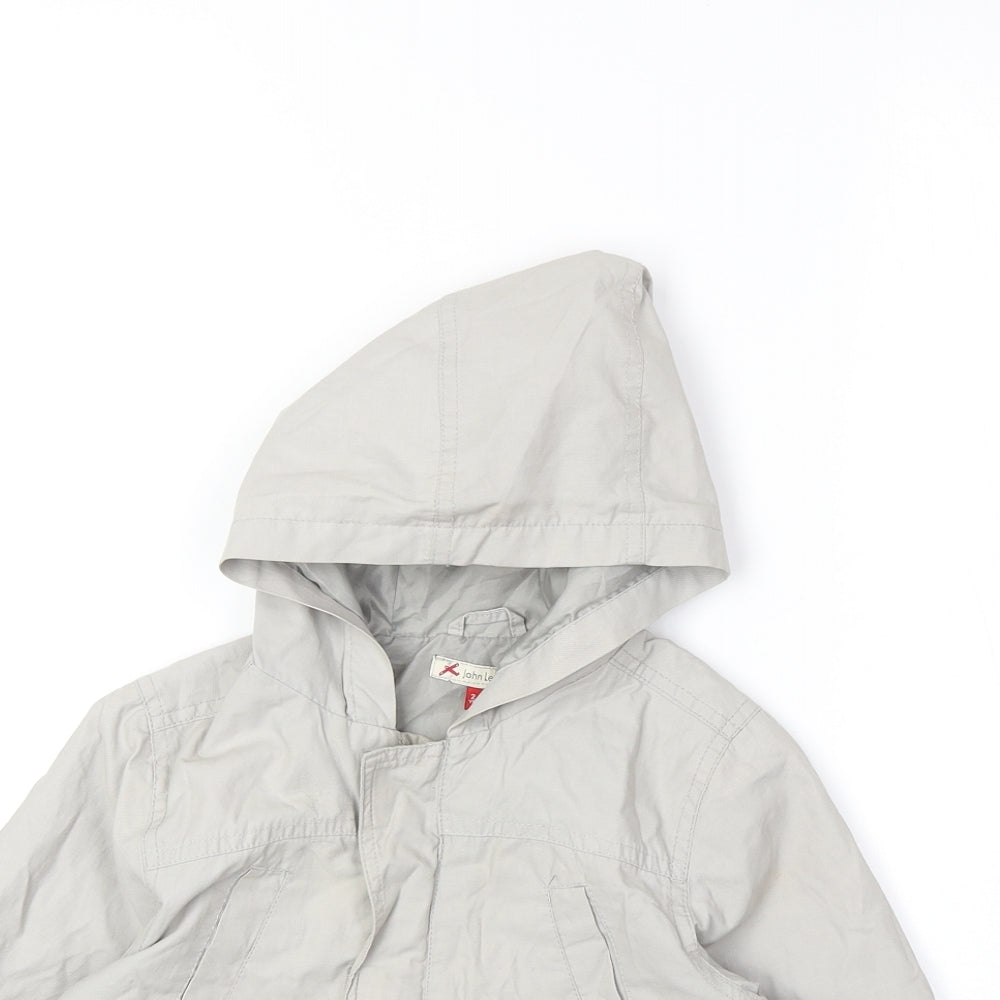 John Lewis Boys Grey Jacket Size 3XL Zip