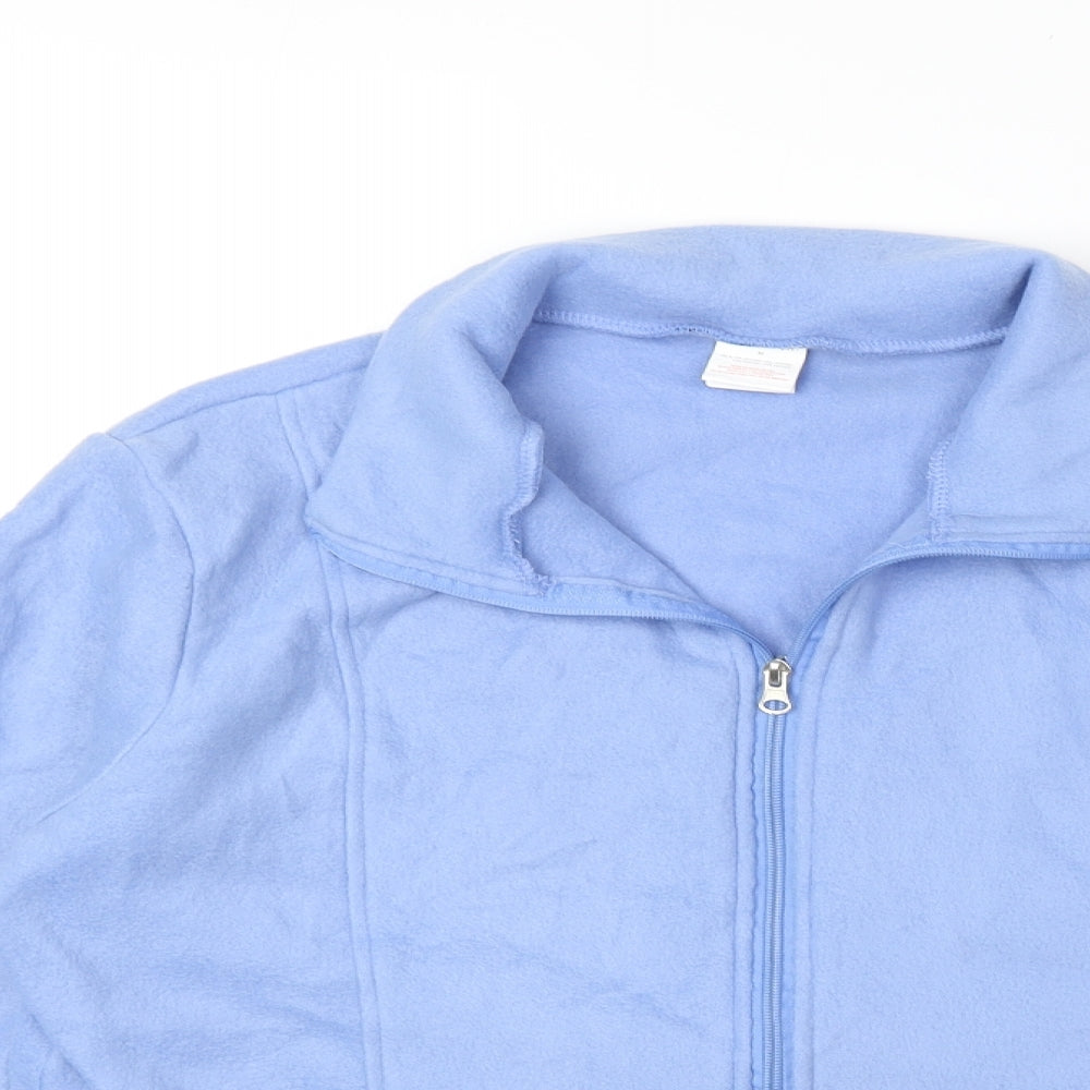 Anne De Lancay Womens Blue Jacket Size M Zip