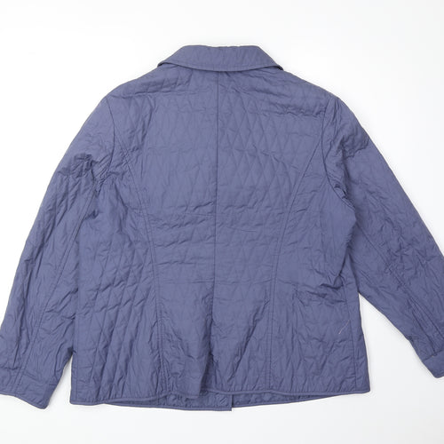 Marks and Spencer Womens Purple Jacket Size 18 Button