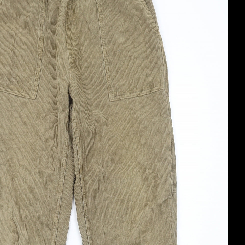 BDG Mens Brown Cotton Cargo Trousers Size M L32 in Regular Drawstring