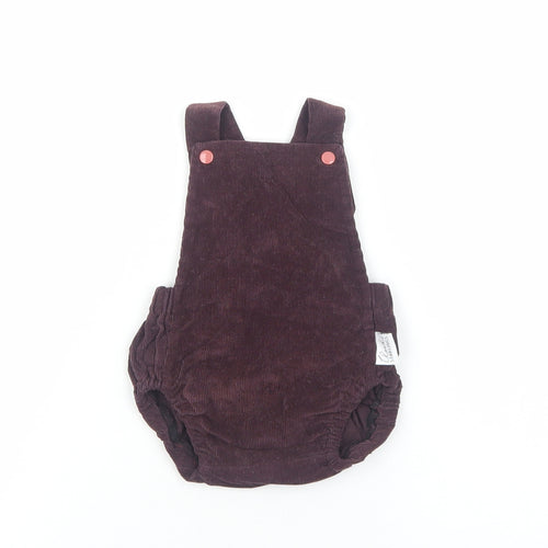 Cloud of Stirling Baby Purple Cotton Romper One-Piece Size 3-6 Months Button