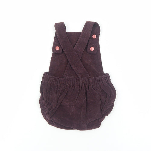 Cloud of Stirling Baby Purple Cotton Romper One-Piece Size 3-6 Months Button