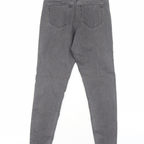 New Look Womens Grey Cotton Skinny Jeans Size 8 Regular