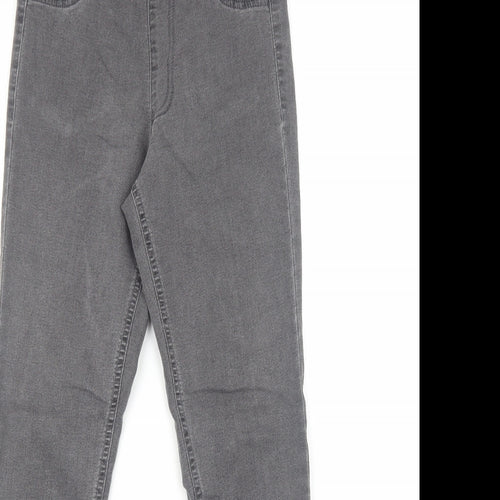 New Look Womens Grey Cotton Skinny Jeans Size 8 Regular