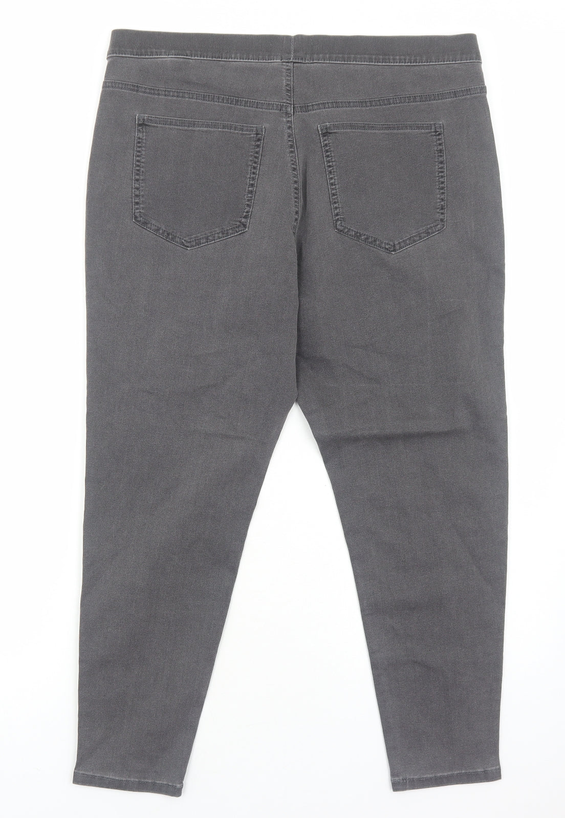 Marks and Spencer Womens Grey Cotton Jegging Jeans Size 18 Regular