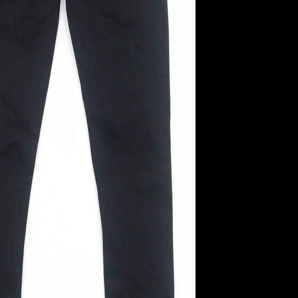 H&M Mens Black Cotton Skinny Jeans Size S Regular Zip