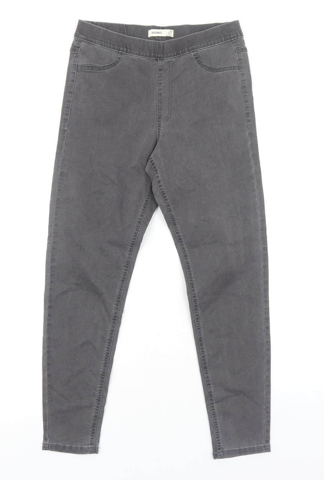 Marks and Spencer Womens Grey Cotton Jegging Jeans Size 10 Regular