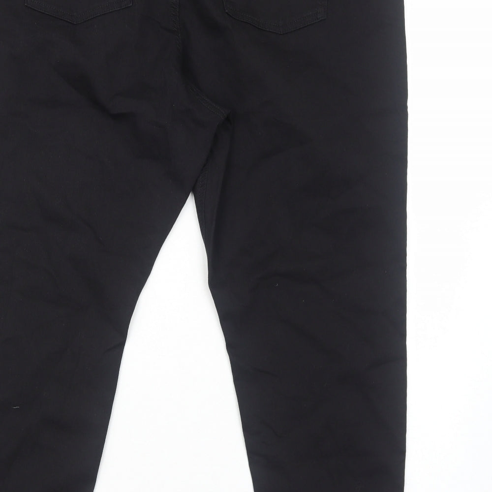 Marks and Spencer Womens Black Cotton Jegging Jeans Size 24 Regular