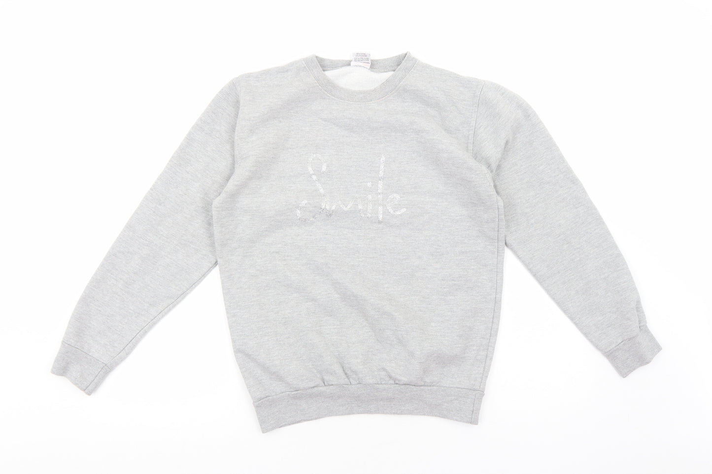 Stars & Stripes Womens Grey Cotton Pullover Sweatshirt Size S Pullover