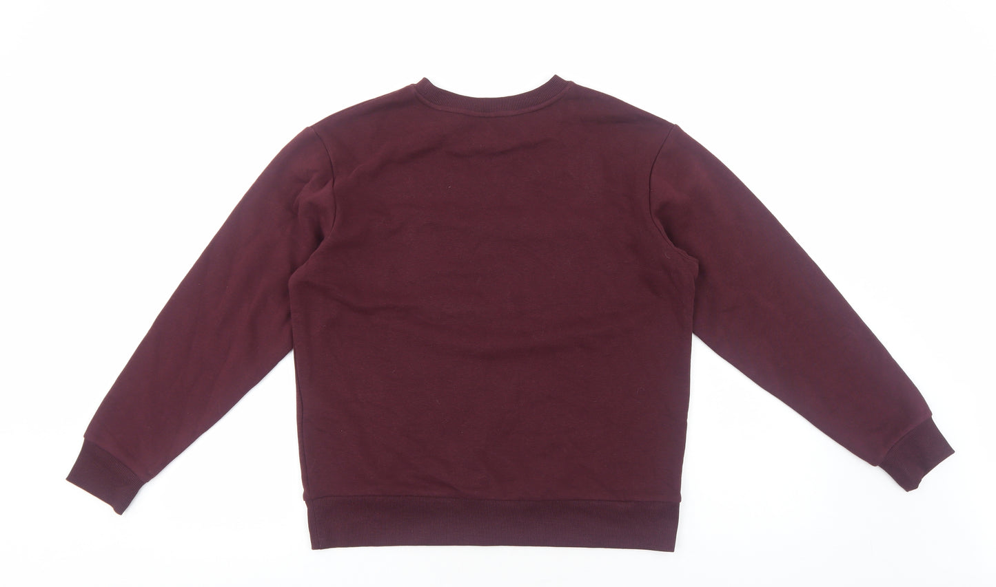 Marks and Spencer Womens Red Cotton Pullover Sweatshirt Size S Pullover