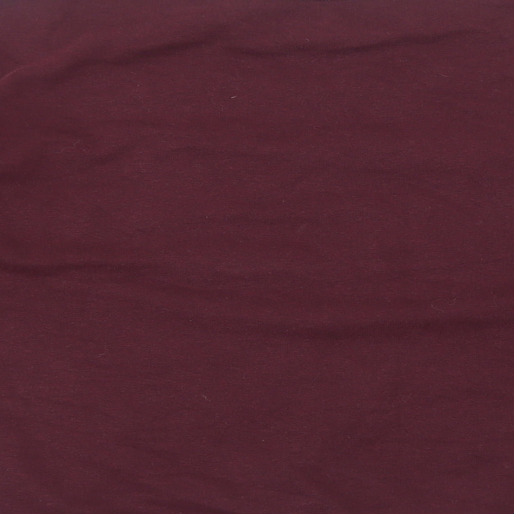 Marks and Spencer Womens Red Cotton Pullover Sweatshirt Size S Pullover
