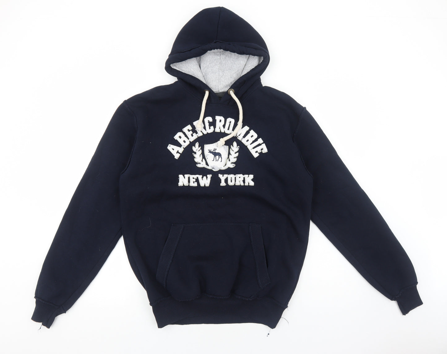 Abercrombie & Fitch Womens Blue Cotton Pullover Hoodie Size XL Pullover