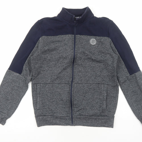 US Athletics Mens Grey Cotton Full Zip Sweatshirt Size M