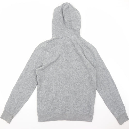 Jack Wills Womens Grey Cotton Full Zip Hoodie Size M Zip
